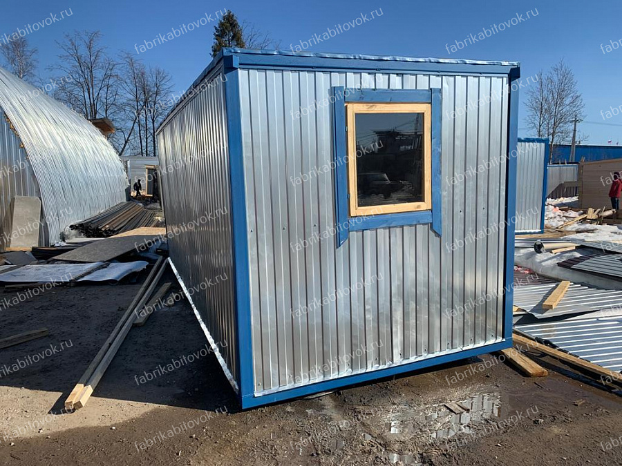 Фото Блок-контейнер Металлический БК-02 ПВХ 6х2.4 с тамбуром (АРЕНДА 1МЕС) №4