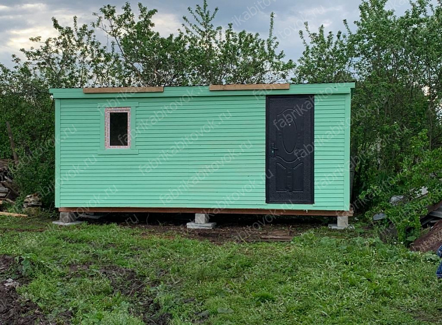 Фото Дачная Бытовка с металлической дверью, перегородкой и ПВХ окнами 6 м №11