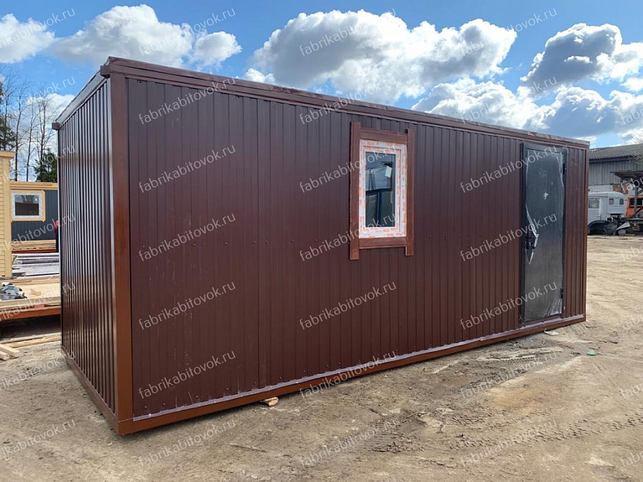 Фото Блок-контейнер Металлический БК-20 Вагонка 6х2.4 RAL 8017 №1