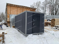 Фото Блок-контейнер Металлический БК-24 Вагонка 6х2.4 RAL 7024 №3
