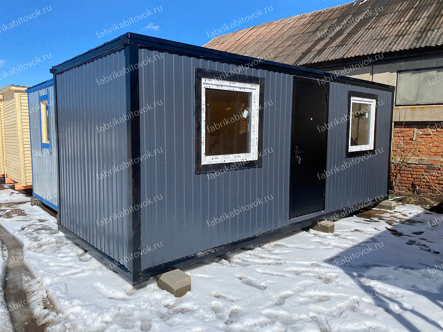 Фото Блок-контейнер БК-21 6х2.4 Вагонка 6х2,4 RAL 7024 (АРЕНДА 1МЕС) №3
